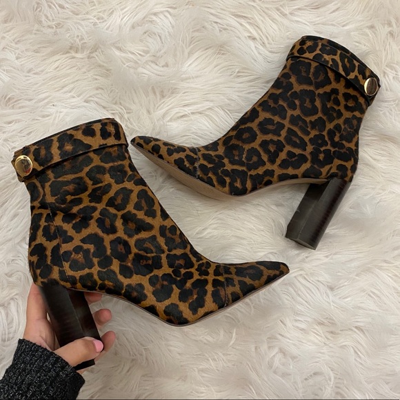 Sole Society Shoes - Women’s Leopard Booties